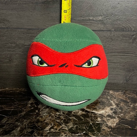 Teenage Mutant Ninja Turtles RAPHAEL HEAD BALL Plush Stuffed Animal - Picture 4 of 6